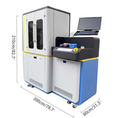 40-120mm διάμετρος UV Inkjet εκτυπωτής με οθόνη αφής και USB 3.0